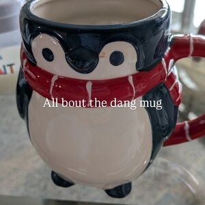 Charming Penguin Mug with Red Scarf
